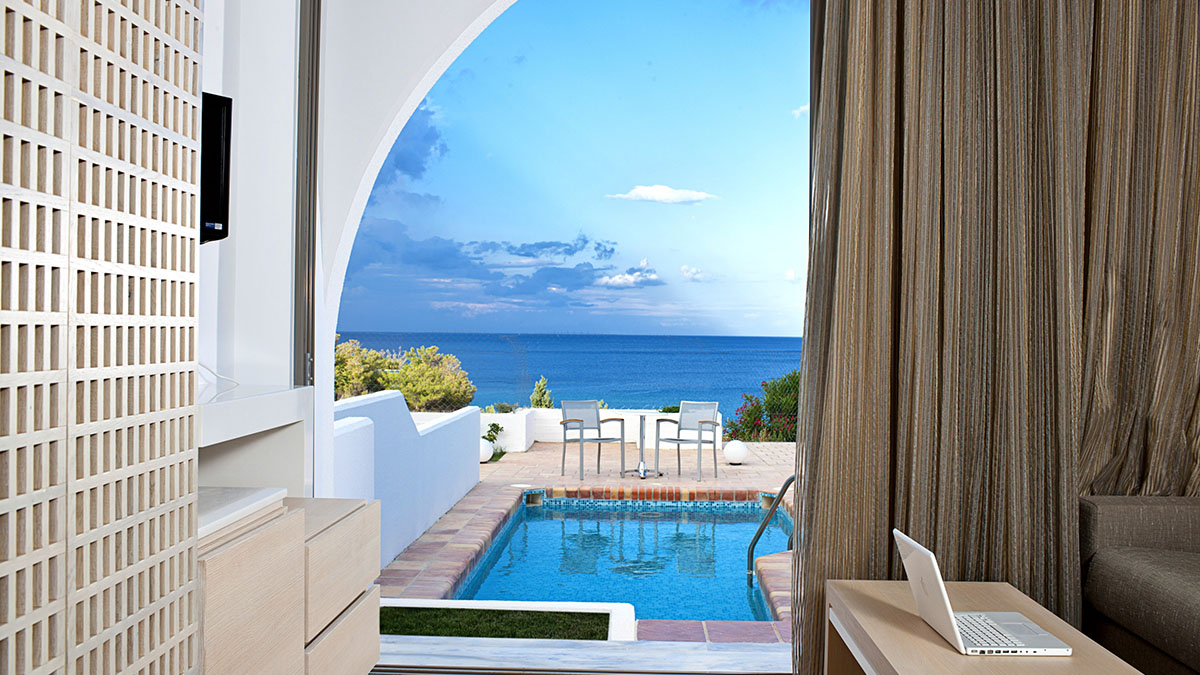 Modern Junior Suite Sea View Private Pool